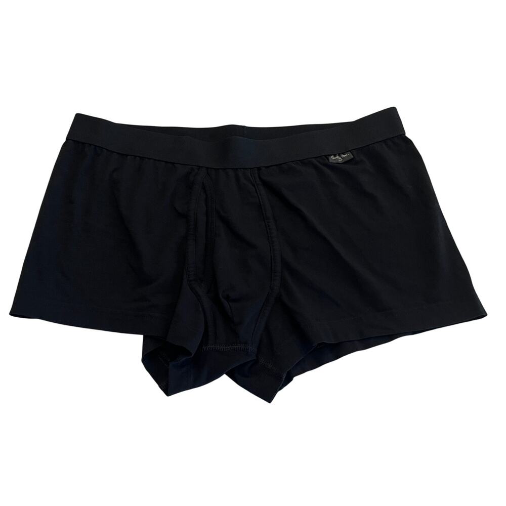 M3-40 GOODFELLOW Men's Cotton Boxer Brief Underwear Black Large